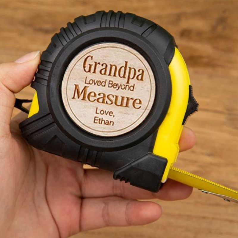 Personalized Father's Day Gift - personalized measuring tape with